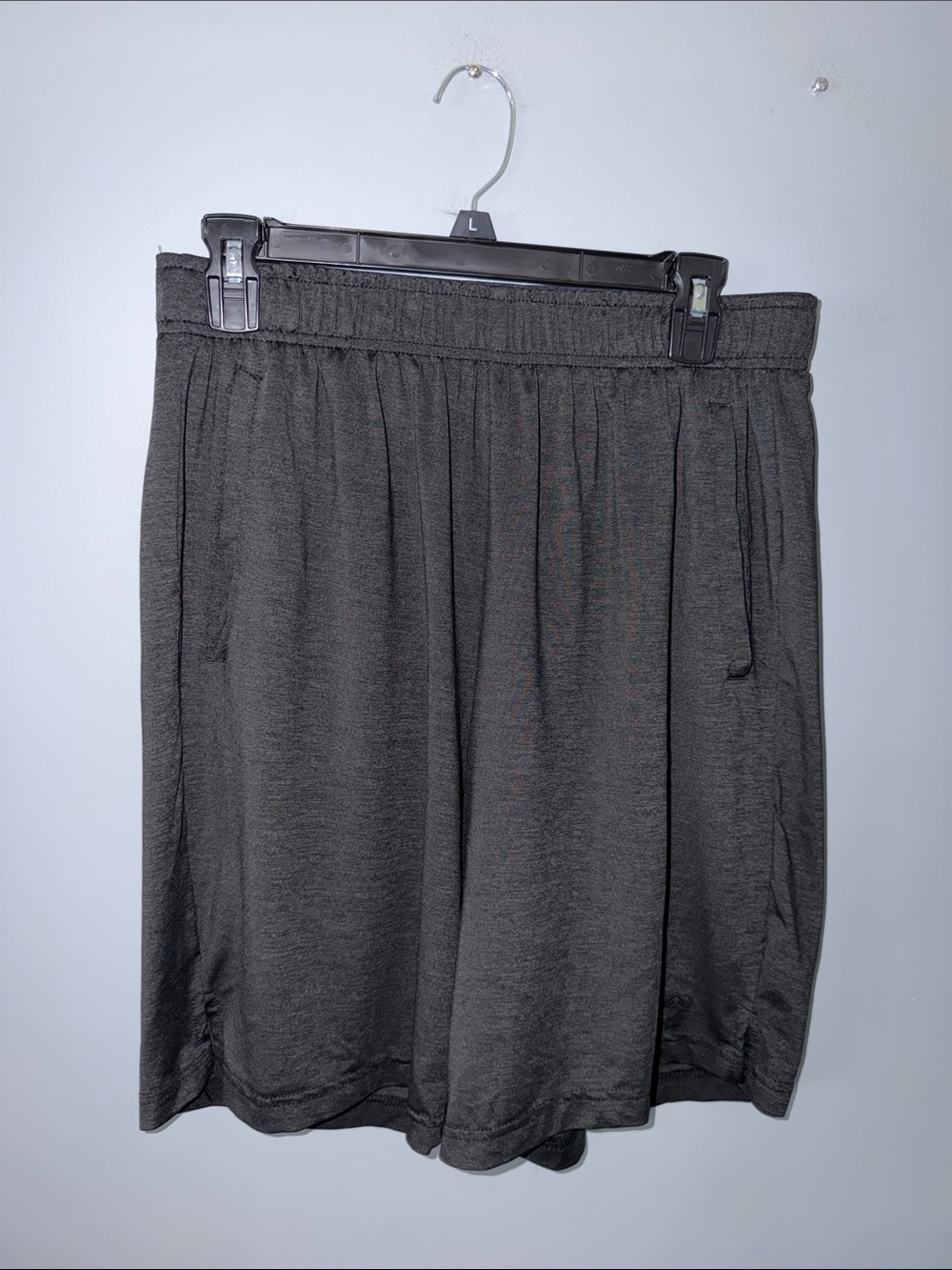 Legend Mens Dark Charcoal Athletic Shorts Size M